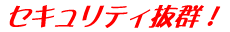 セキュリティ抜群！